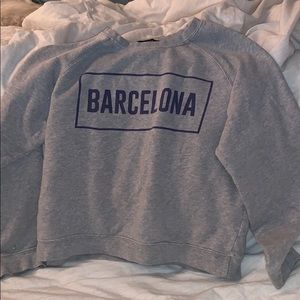 gray barcelona crew neck